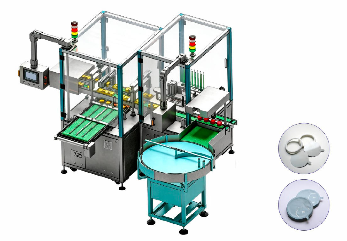 LM-KXGZ-6T automatic liquid filling production line with 6-head peristaltic filler, capping machine, labeling system and bottle handling for pharmaceuticals and cosmetics