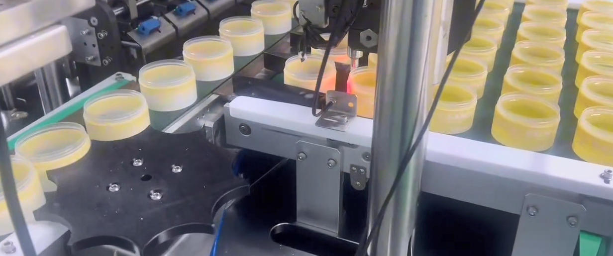 high speed cleansing balm filling line real case