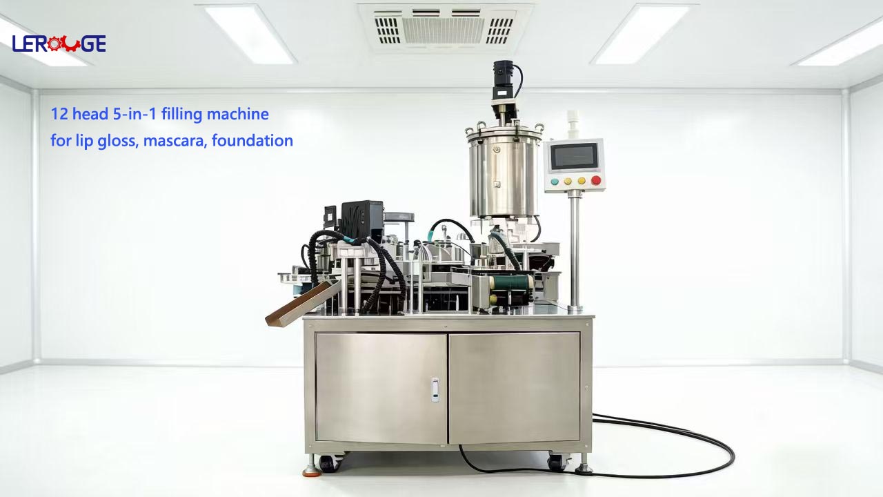 Compact Lip Gloss & Mascara Filling Capping Machine | LeRouge