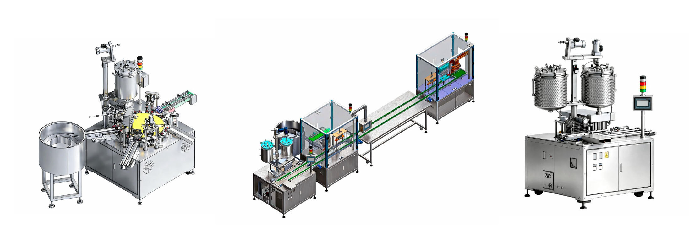 LM-KXGZ-6T automatic liquid filling production line with 6-head peristaltic filler, capping machine, labeling system and bottle handling for pharmaceuticals and cosmetics