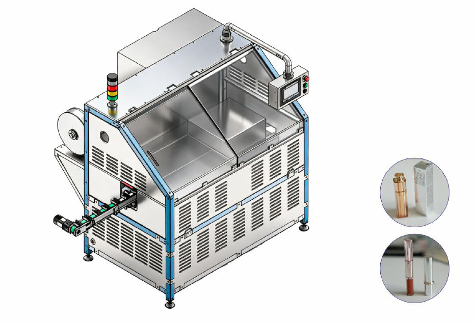 LM-KXGZ-6T automatic liquid filling production line with 6-head peristaltic filler, capping machine, labeling system and bottle handling for pharmaceuticals and cosmetics
