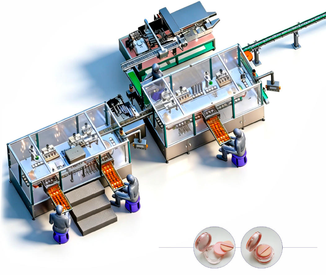 LM-KXGZ-6T automatic liquid filling production line with 6-head peristaltic filler, capping machine, labeling system and bottle handling for pharmaceuticals and cosmetics