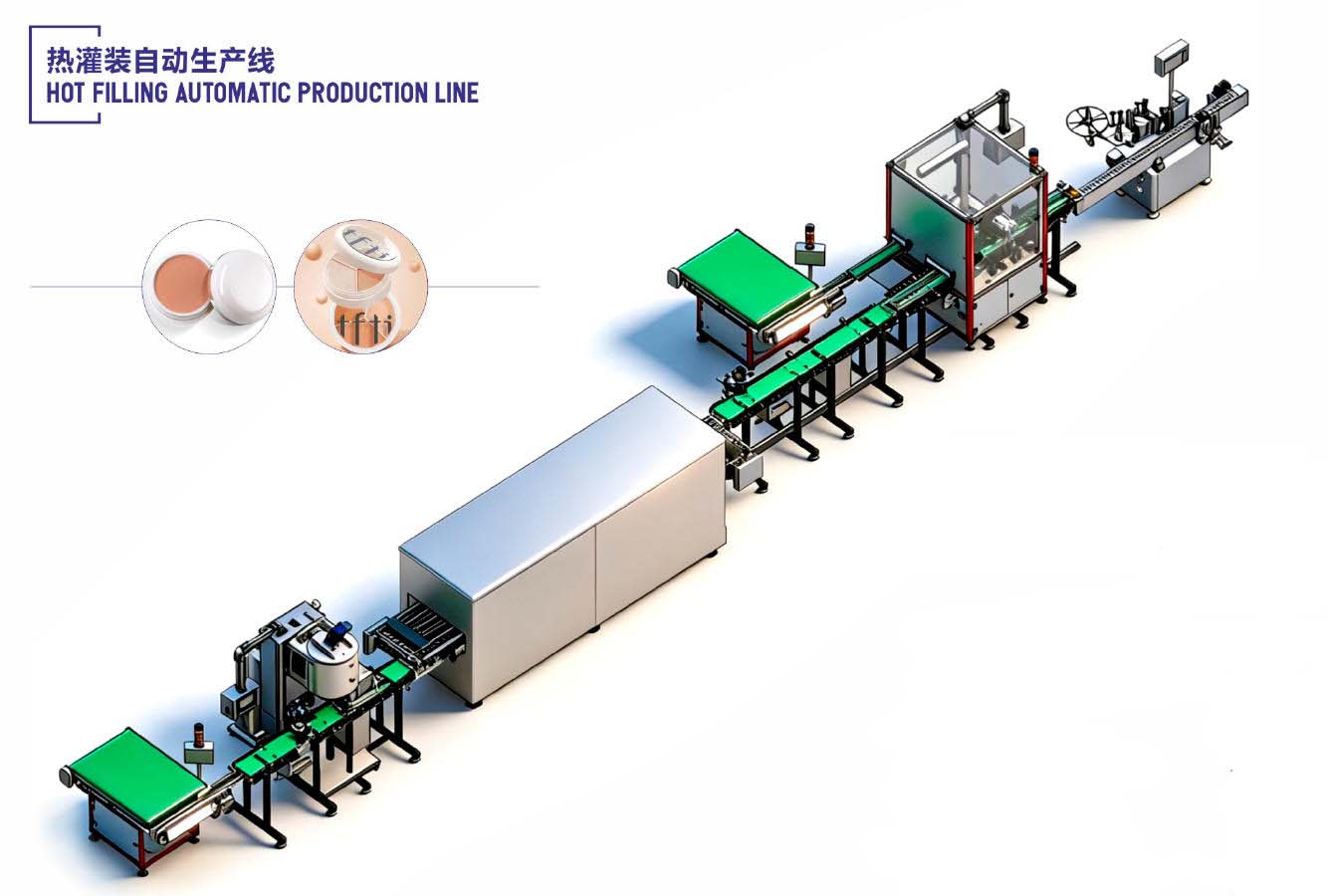 Hot filling automatic production line