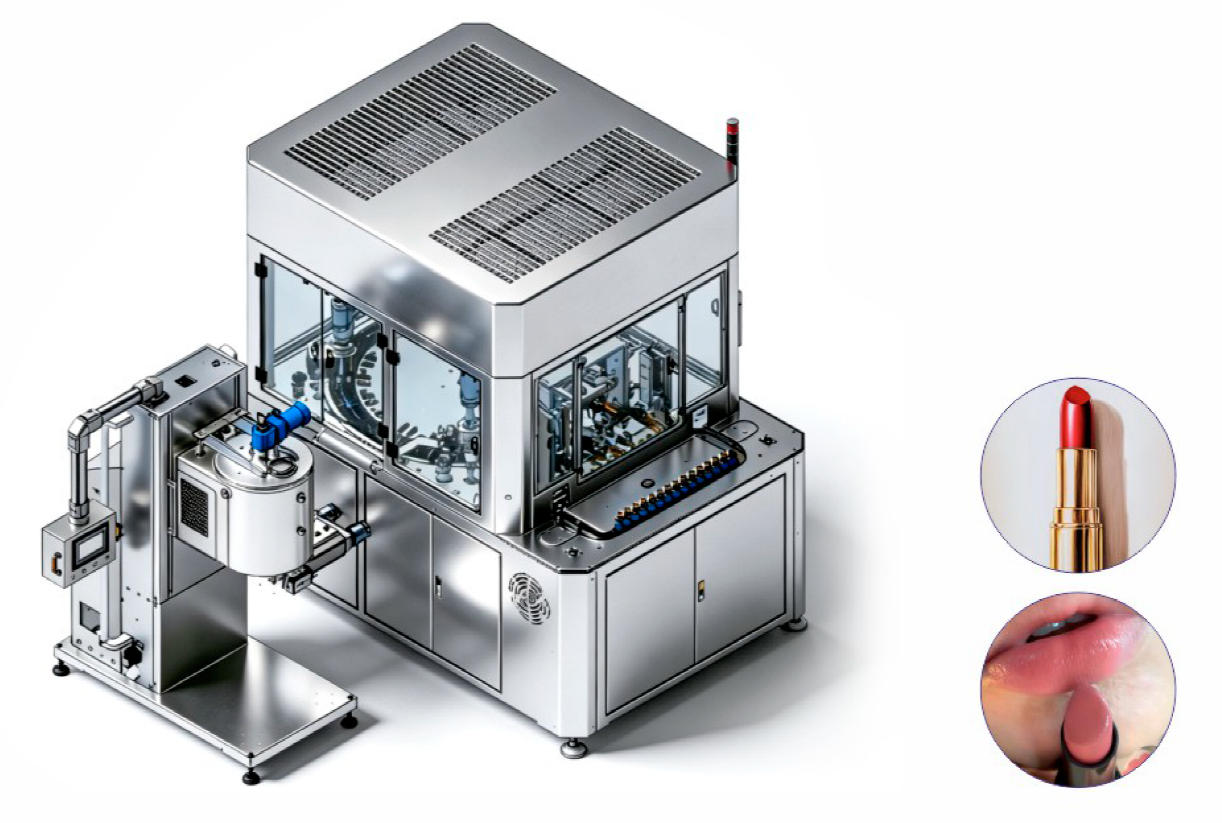 Multi-mode flexible high-speed lipstick filling machine