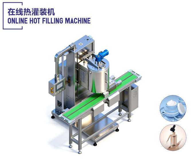 Online hot filling machine